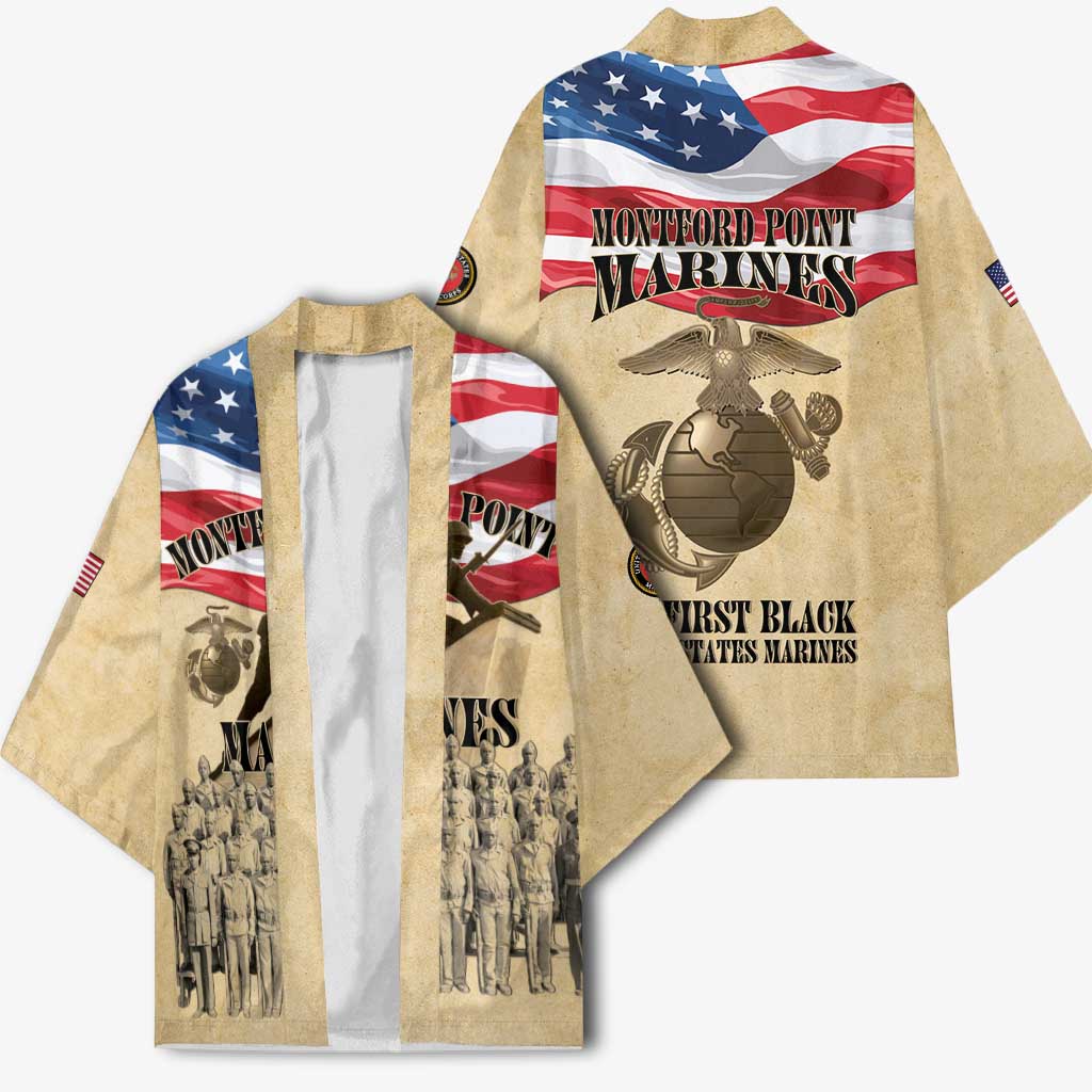 Montford Point Marines 1942-1949 Kimono The First Black Marines
