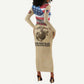 Montford Point Marines Legacy Long Sleeve Bodycon Dress First Black U.S. Marines - African Pride