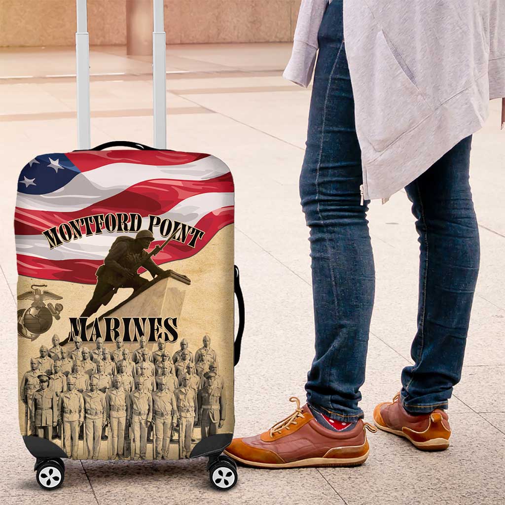 Montford Point Marines Legacy Luggage Cover First Black U.S. Marines - African Pride