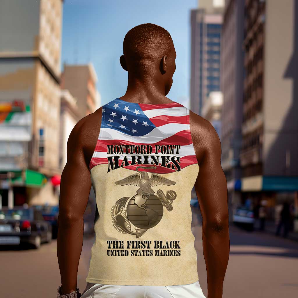 Montford Point Marines Legacy Men Tank Top First Black U.S. Marines - African Pride