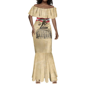 Montford Point Marines Legacy Mermaid Dress First Black U.S. Marines - African Pride