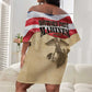 Montford Point Marines Legacy Off Shoulder Short Dress First Black U.S. Marines - African Pride