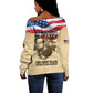 Montford Point Marines Legacy Off Shoulder Sweater First Black U.S. Marines - African Pride