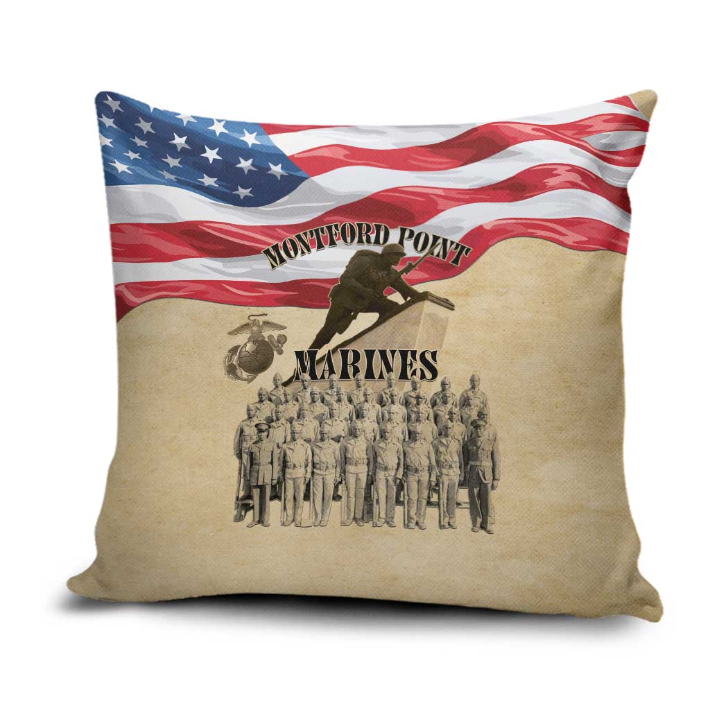Montford Point Marines 1942-1949 Pillow Cover The First Black Marines