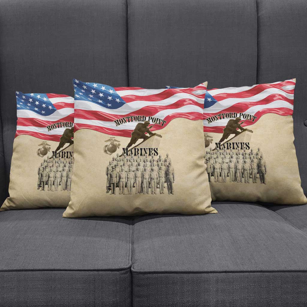 Montford Point Marines 1942-1949 Pillow Cover The First Black Marines