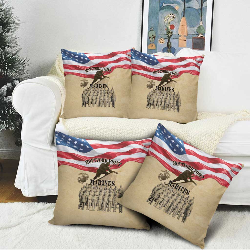 Montford Point Marines 1942-1949 Pillow Cover The First Black Marines