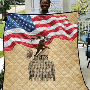 Montford Point Marines Legacy Quilt First Black U.S. Marines - African Pride