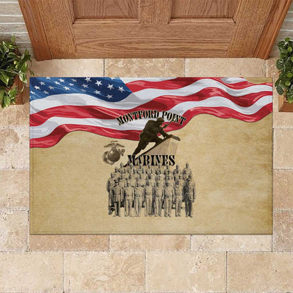 Montford Point Marines Legacy Rubber Doormat First Black U.S. Marines - African Pride