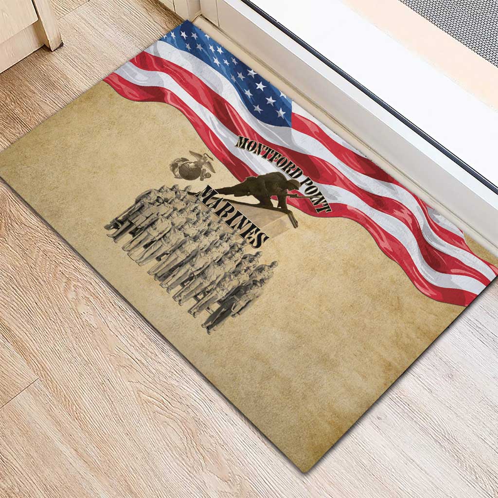 Montford Point Marines Legacy Rubber Doormat First Black U.S. Marines - African Pride