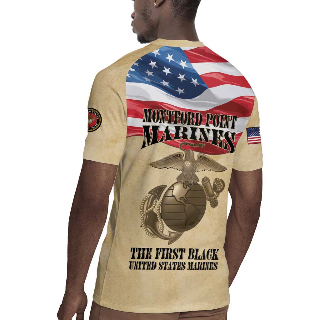 Montford Point Marines Legacy Rugby Jersey First Black U.S. Marines - African Pride