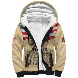 Montford Point Marines Legacy Sherpa Hoodie First Black U.S. Marines - African Pride