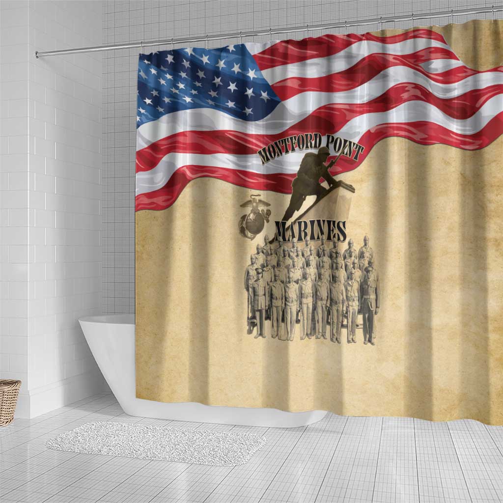 Montford Point Marines Legacy Shower Curtain First Black U.S. Marines - African Pride