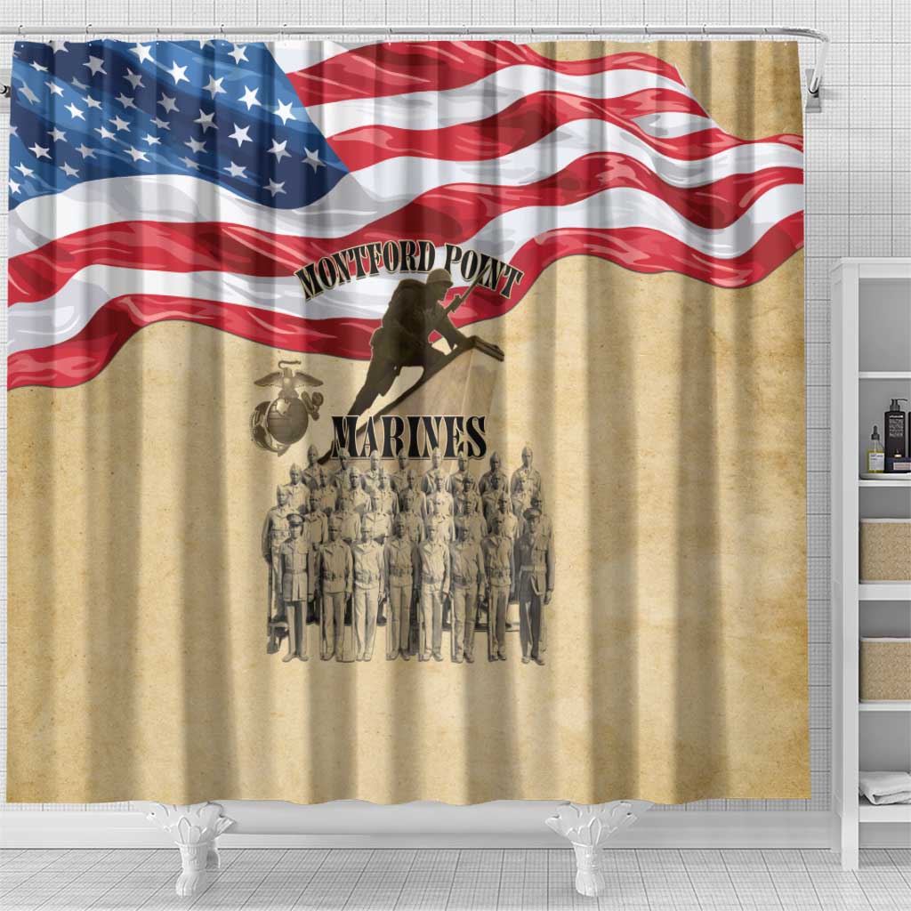 Montford Point Marines Legacy Shower Curtain First Black U.S. Marines - African Pride