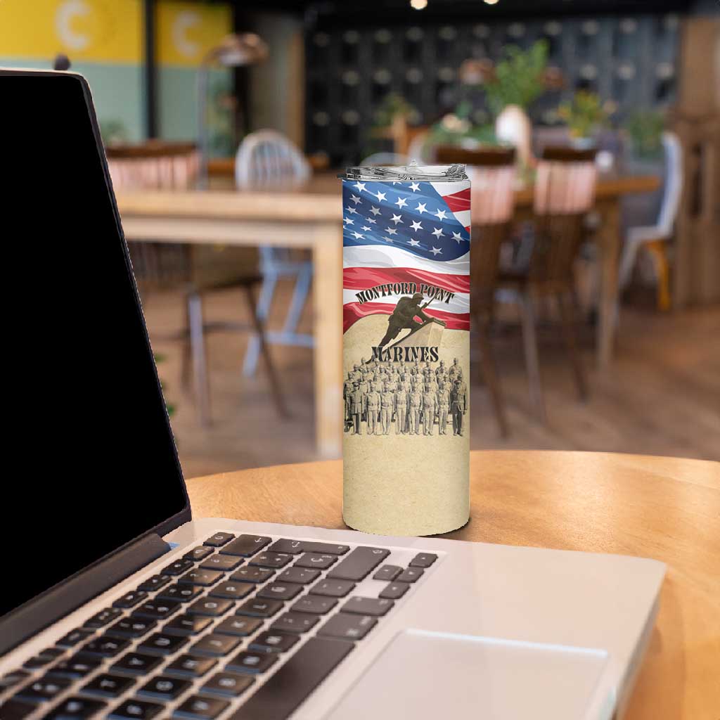 Montford Point Marines Legacy Skinny Tumbler First Black U.S. Marines - African Pride