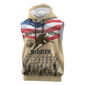 Montford Point Marines Legacy Sleeveless Hoodie First Black U.S. Marines - African Pride