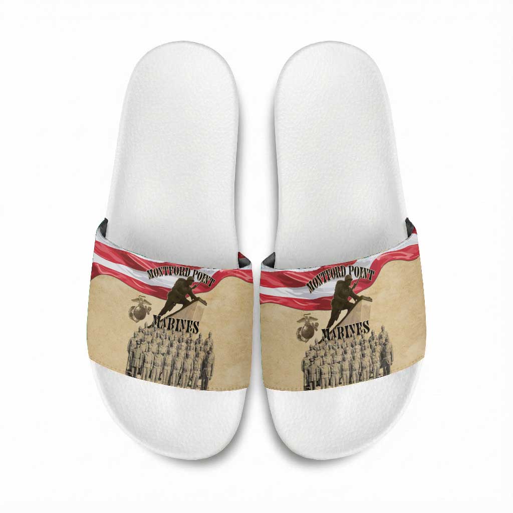 Montford Point Marines 1942-1949 Slide Sandals The First Black Marines