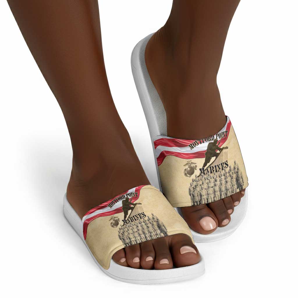 Montford Point Marines 1942-1949 Slide Sandals The First Black Marines