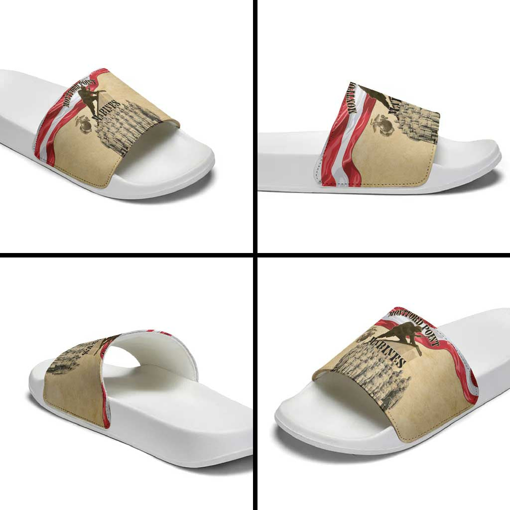 Montford Point Marines 1942-1949 Slide Sandals The First Black Marines