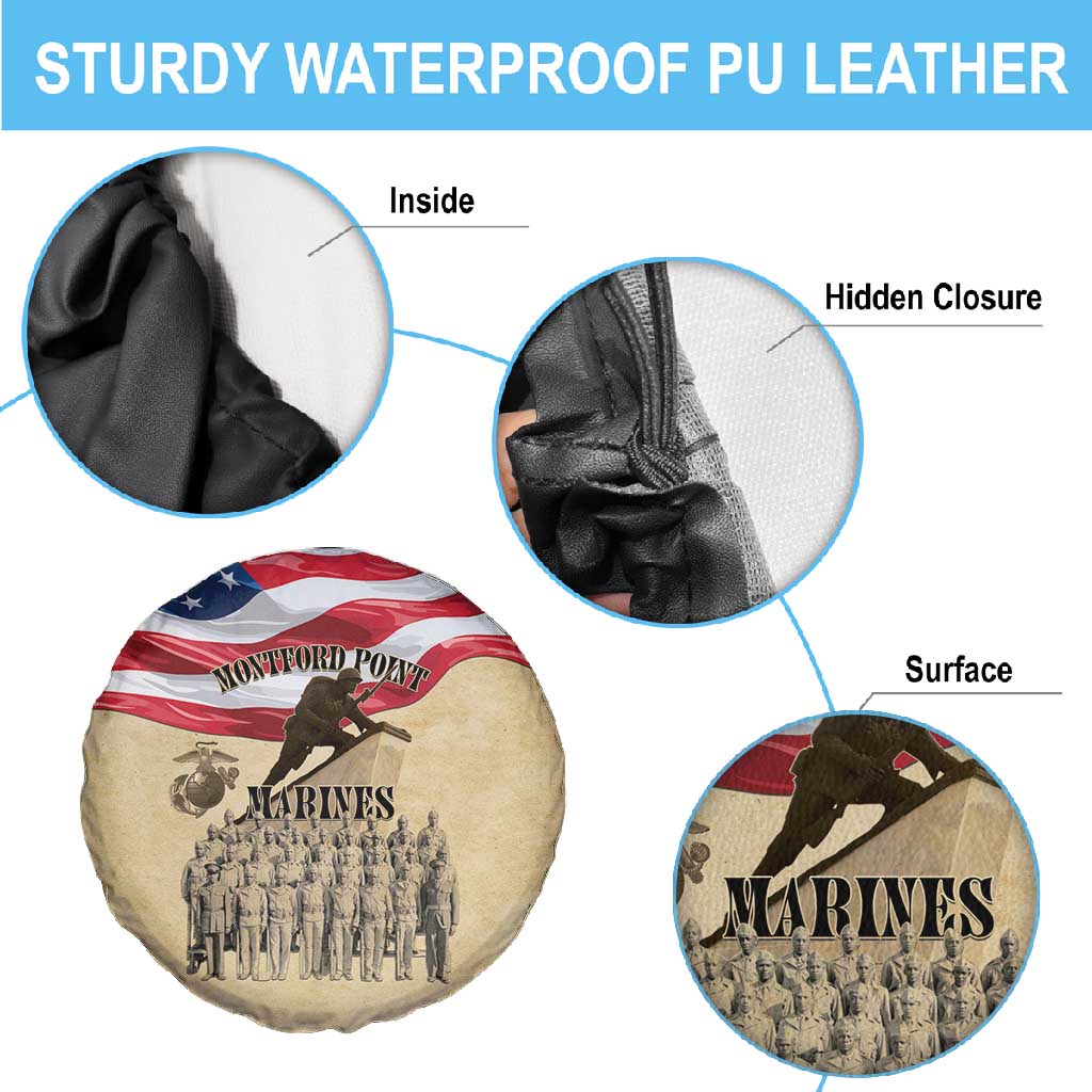 Montford Point Marines Legacy Spare Tire Cover First Black U.S. Marines - African Pride