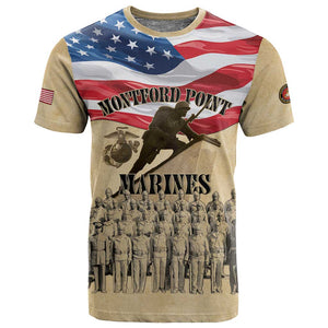 Montford Point Marines Legacy T shirt First Black U.S. Marines - African Pride