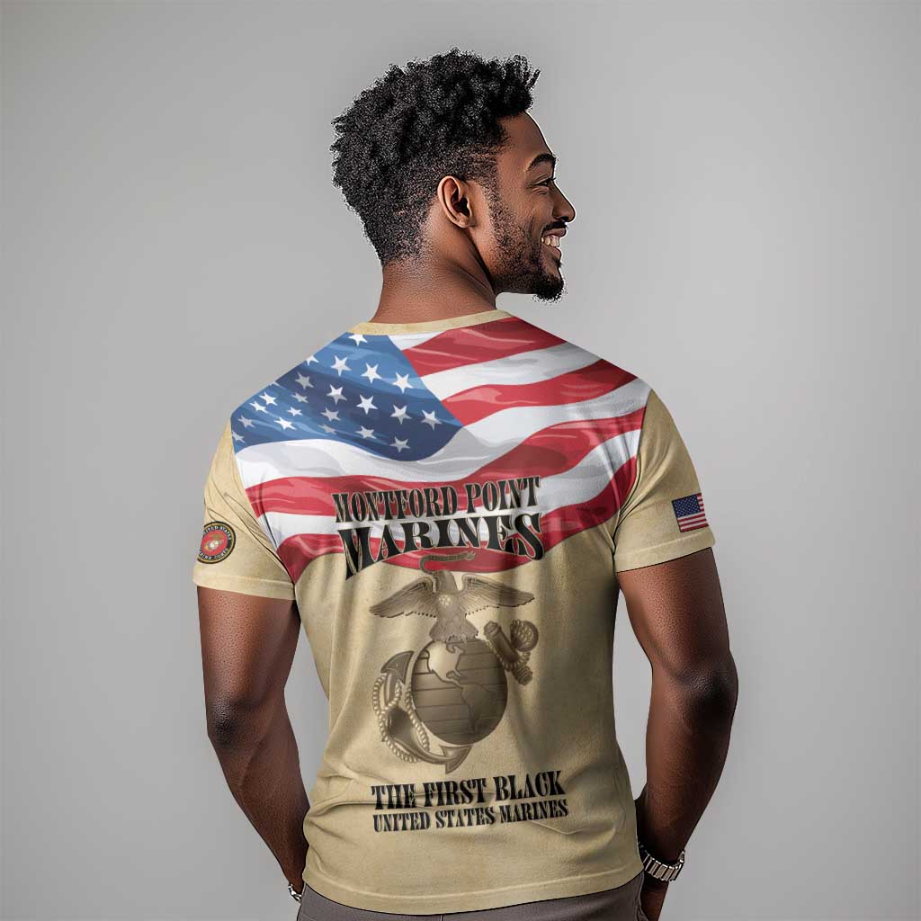 Montford Point Marines Legacy T shirt First Black U.S. Marines - African Pride