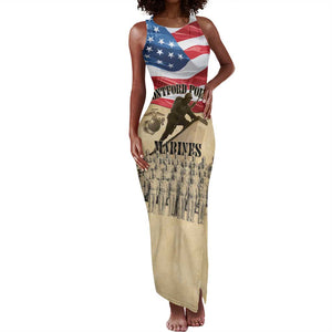 Montford Point Marines Legacy Tank Maxi Dress First Black U.S. Marines - African Pride