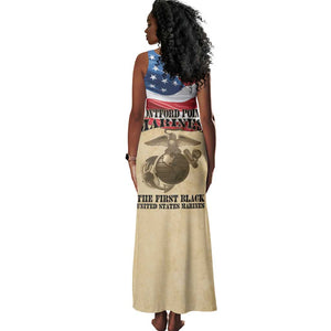 Montford Point Marines Legacy Tank Maxi Dress First Black U.S. Marines - African Pride