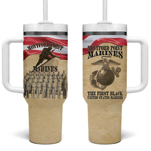 Montford Point Marines Legacy Tumbler With Handle First Black U.S. Marines - African Pride