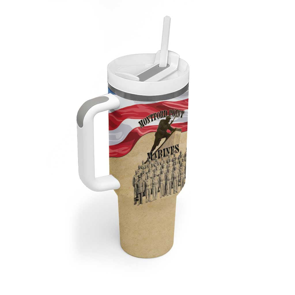 Montford Point Marines Legacy Tumbler With Handle First Black U.S. Marines - African Pride