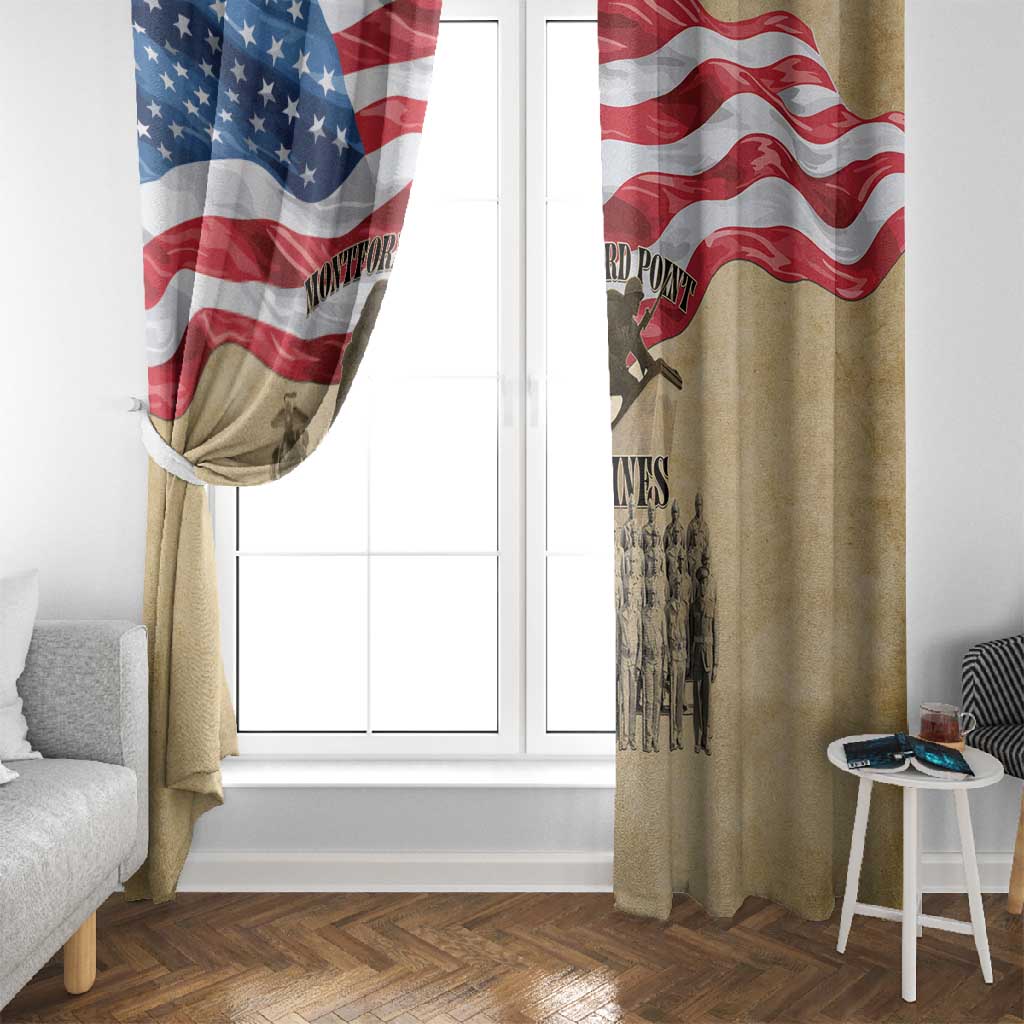 Montford Point Marines Legacy Window Curtain First Black U.S. Marines - African Pride