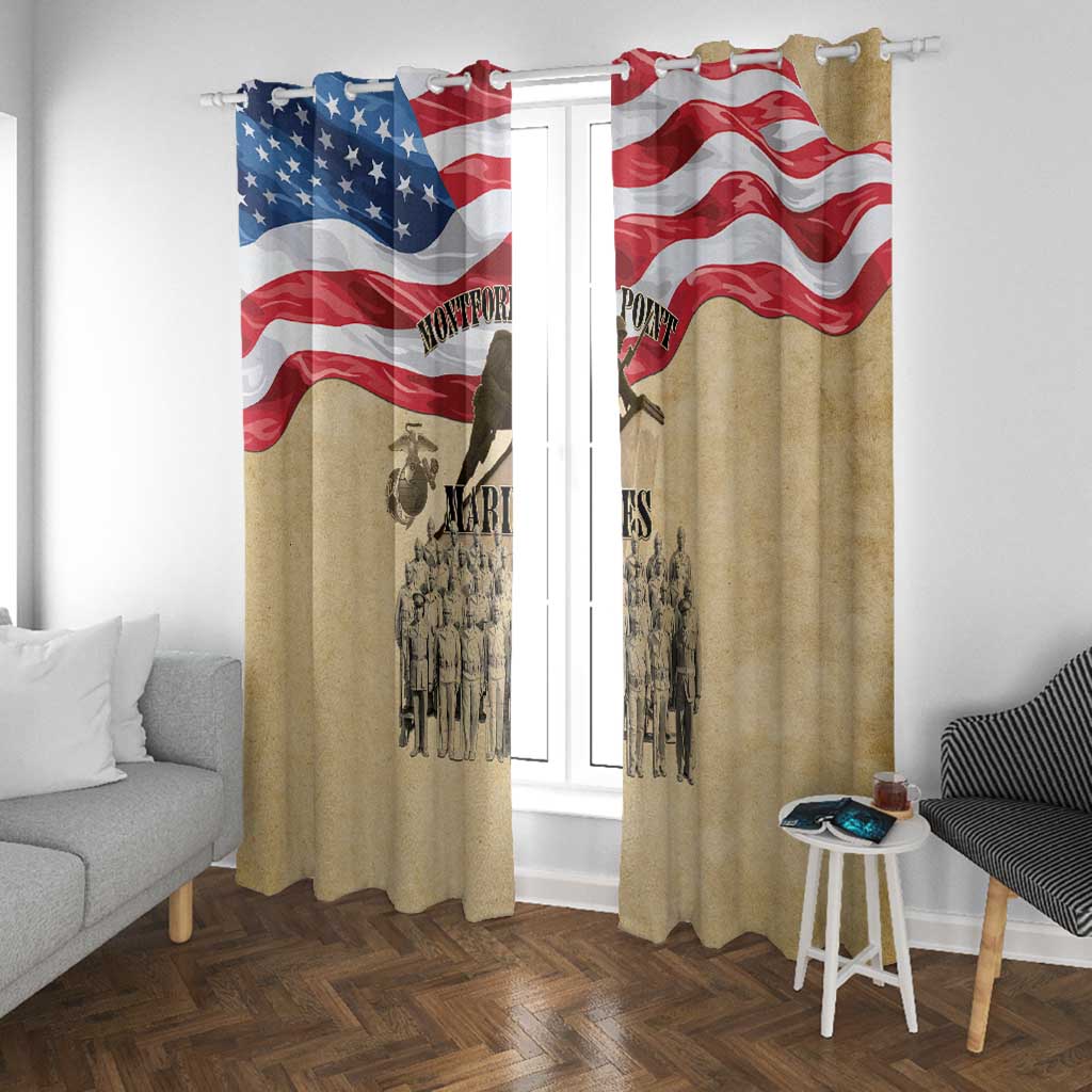 Montford Point Marines Legacy Window Curtain First Black U.S. Marines - African Pride