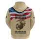 Montford Point Marines Legacy Zip Hoodie First Black U.S. Marines - African Pride