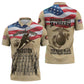 Montford Point Marines 1942-1949 Zipper Polo Shirt The First Black Marines