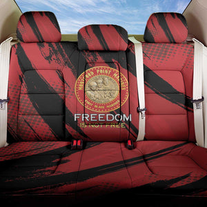 Honoring the First Black Marines Back Car Seat Cover Montford Point Heroes - Red - African Pride