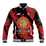 Personalized Honoring the First Black Marines Baseball Jacket Montford Point Heroes - Red - African Pride