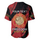 Personalized Honoring the First Black Marines Baseball Jersey Montford Point Heroes - Red - African Pride