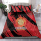 Honoring the First Black Marines Bedding Set Montford Point Heroes - Red - African Pride