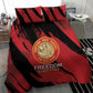 Honoring the First Black Marines Bedding Set Montford Point Heroes - Red - African Pride