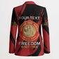 Personalized Proud to Honor Montford Point Marines Blazer Freedom Is Not Free - Red