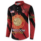 Personalized Proud to Honor Montford Point Marines Button Sweatshirt Freedom Is Not Free - Red