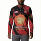 Personalized Proud to Honor Montford Point Marines Button Sweatshirt Freedom Is Not Free - Red