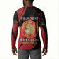 Personalized Proud to Honor Montford Point Marines Button Sweatshirt Freedom Is Not Free - Red