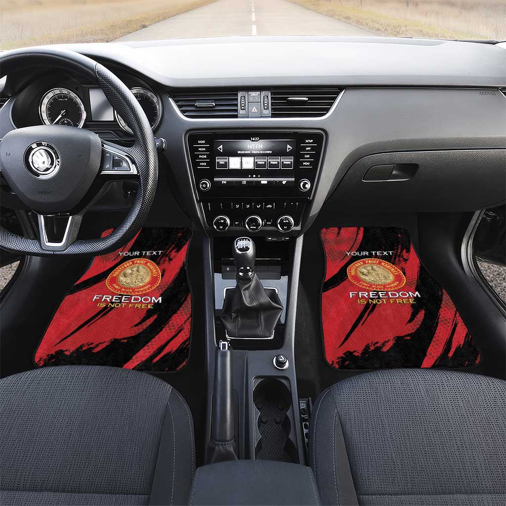 Personalized Honoring the First Black Marines Car Mats Montford Point Heroes - Red - African Pride