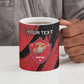 Personalized Proud to Honor Montford Point Marines Ceramic Mug Freedom Is Not Free - Red