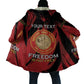 Personalized Proud to Honor Montford Point Marines Cloak Freedom Is Not Free - Red