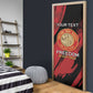 Personalized Proud to Honor Montford Point Marines Door Cover Freedom Is Not Free - Red