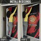 Personalized Proud to Honor Montford Point Marines Door Cover Freedom Is Not Free - Red