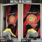 Personalized Proud to Honor Montford Point Marines Door Cover Freedom Is Not Free - Red