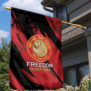 Honoring the First Black Marines Garden Flag Montford Point Heroes - Red - African Pride