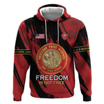 Personalized Honoring the First Black Marines Hoodie Montford Point Heroes - Red - African Pride
